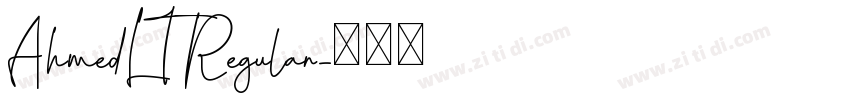 AhmedLT Regular字体转换